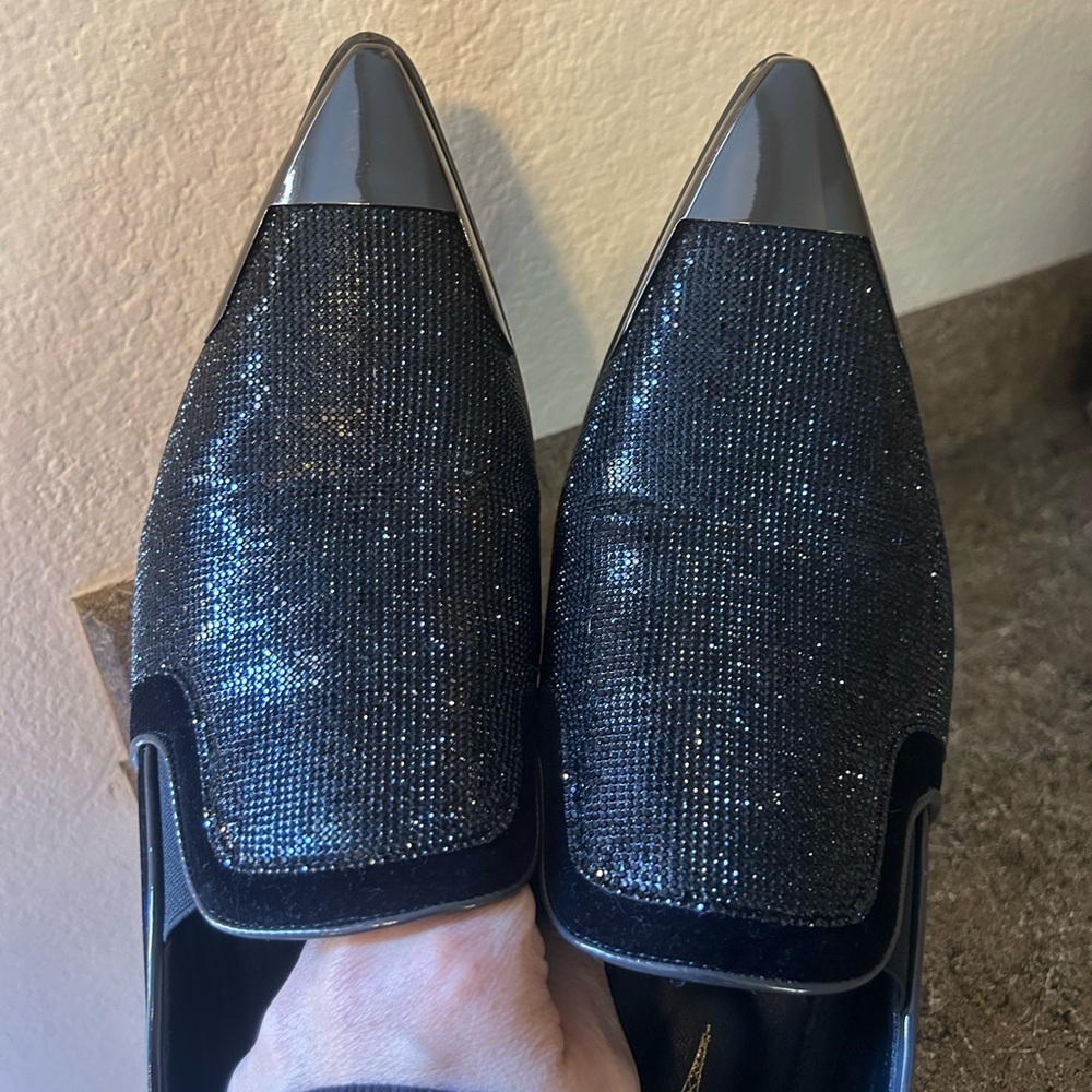 Enzo Romeo Crisiano Men Rhinestone Chrome Toe Suede
Pointy Dress Loafer 12 - Picture 5 of 15